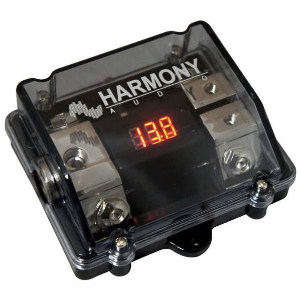 Harmony Audio HA-ANLD2 Car 2-Way ANL Digital Voltage Display Fuseholder 1/0GA in - 4GA Out