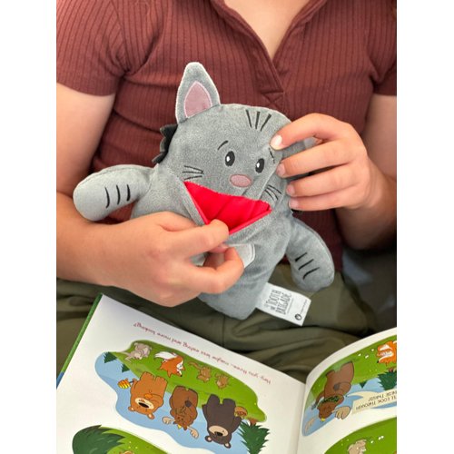 The Tooth Brigade Book and Tooth Fairy Pillow Bundle, Interactive Set Includes 8" Plush Toy with Lost Tooth Pocket and The Tooth Fairy's Best Day Ever! Hardcover Book (Gizmo Cat Bundle)