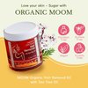 MOOM Organic Sugar Wax with Tea Tree Oil, 6 oz Jar, Hair Removal for Bikini, Brazilian, Face & Legs - Soft Wax for Sensitive Skin, Wax Beads Alternative For Women & Men (Strips & Sticks NOT Included)