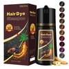Agthyuve Dark Wine Red Hair Dye Shampoo for Men and Women, 16.9 Fl Oz (Dark Wine Red)