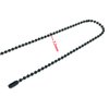 Hyamass 10 Yards 3mm Diameter Black Beaded Pull Chain Extension Ceiling Light Fan Chain with 30 Matching Connectors, Rolled Packing