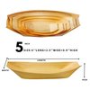 Snowkingdom 100 Pack 5" Disposable Wood Boat Plates Dishes Better Than Bamboo Biodegradable Eco Friendly Party Plates