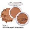 MAEPEOR Pressed Powder 8 Colors Oil Control Matte Face Pressed Powder Waterproof Long Lasting Finishing Powder Flawless Lightweight Face Compact Pressed Powder (06 Tan)
