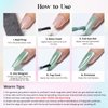 MIZHSE Moonlight Cat Eye Gel Nail Polish, Magnetic Gel Polish Set with Sheer Pink Nail Gel and 1 Magnet Stick, Glossy Effect Nail Gel Green Blue Pink Soak Off UV/LED Nail Art Salon Manicure Home Gift