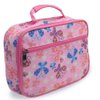 Keeli Kids Butterfly Lunch Box Insulated Lunch Bag Boxes with Reusable Lunchbox School Meal Cooler Tote Toddler Girls with Sandwich Cutter in Pink Butterflies