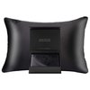 QUEEN BEE SILK - Silk Pillowcase for Hair and Skin - 22 Momme Mulberry Silk - Charmeuse Weave - Envelope Closure - King Size - Black
