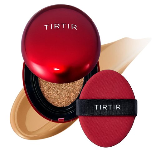 TIRTIR Mask Fit Red Cushion Foundation | Japan's No.1 Choice for Glass skin, Long-Lasting, Lightweight, Buildable Coverage, Semi-Matte (31N French Beige, 0.63 Fl Oz (Pack of 1))