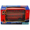 London Double Decker Bus , Red - Motormax 76002 - 4.75" Diecast Model Toy Car