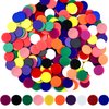 Coopay 200 Pieces 10 Colors 1-1/5 inch Plastic Learning Counters Disks Bingo Chip Counting Discs Markers for Math Practice and Poker Chips Game Tokens