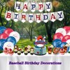 Baseball Party Decorations,Baseball Birthday Decorations Supplies Kit of Baseball Themed Birthday Banners Balloons Cake&Cupcake Toppers for Baseball Party Favors Sports Party Decorations