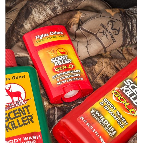 Scent Killer Gold Unscented Deodorant and Antiperspirant for Hunting Scent Control