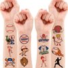 102 PCS Baseball Temporary Tattoos Sticker Softball Sports Theme Birthday Party Supplies Decorations Favors Gifts Boys Girls Adults Sporting Fans Game Player Cute Tattoo School Reward Prizes