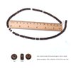 660Pcs/6 Strands Coconut Shell Oblate Beads 5mm Coconut Rondelle Disk Beads for DIY Crafts Jewelry Making, 220Pcs/2 Strands for Each Color