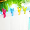 4 Pack, Beach Towel Clips, Plastic clipsr, Towel Clips for Chairs, Pool Towel Clips, Towel Clips for Beach Chair, Blankets, Pool Loungers, Cruise.