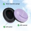 WORCBGIO Infant Ear Protection Noise Cancelling Baby Ear Muffs, Toddler Hearing Protection with Adjustable Elastic Headband (Moon,Purple