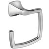 Moen YB5186CH Voss Collection Modern Square Wall Mount Bathroom Hand Towel Ring, Chrome