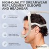 2 Packs CPAP Headgear with Arm Compatible with DreamWear Nasal Pillow Mask – Includes 2 Headgears and 2 Elbows, Secure Fit and Easy to Install,Great Value CPAP Supplies by Medihealer.