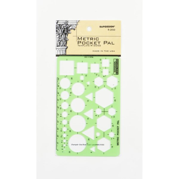 Rapidesign Metric Pocket Pal Template, 1 Each (R2050)