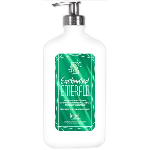 Devoted Creations Enchanted Emerald Moisturizer - Brilliance Boosting 4K Body Hydrator with Captivating Collagen, Exuberant Electrolytes & Royal Raspberry Antioxidant Blend 18.25 oz.