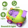 Remote Control Car for Toddler, Toys for 2 3 4 Year Old Boy, 2 Pack Toddler RC Car for Kids 3-5 with LED Lights & Music, Dinosaur Toys for Ages 2-4 , Christmas Birthday Gift Ideas for Toddler