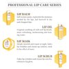 LSxia 4 Piece Honey Milk Lip Mask Lip Balm Lip Scrub Lip Oil Lip Care Kit, Moisturizing & Nourishing Dry and Cracked Lips, Overnight Sleeping Lip Exfoliator Lip Moisturizer Lip Repair Holiday Gift Set