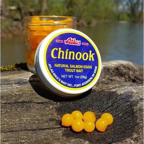 Atlas Mike's Chinook Cheese Salmon Fishing Bait Eggs, 1-Ounce, Yellow