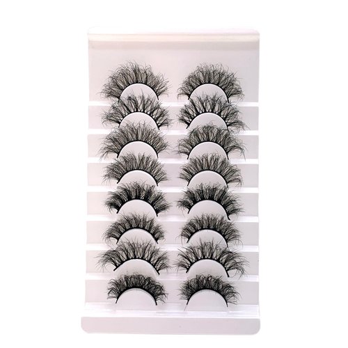 Lifernilash False Eyelashes Wispies Natural Look 3D Faux Mink Lashes Pack 8 Pairs Styles Mixed Soft Reusable Fake Eyelashes (MIXED1)