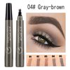 LDJYEONS Eyebrow Pencil, Makeup Eyebrow Pencil, Long-Lasting Four Pronged Eyebrow Pencil (grey)