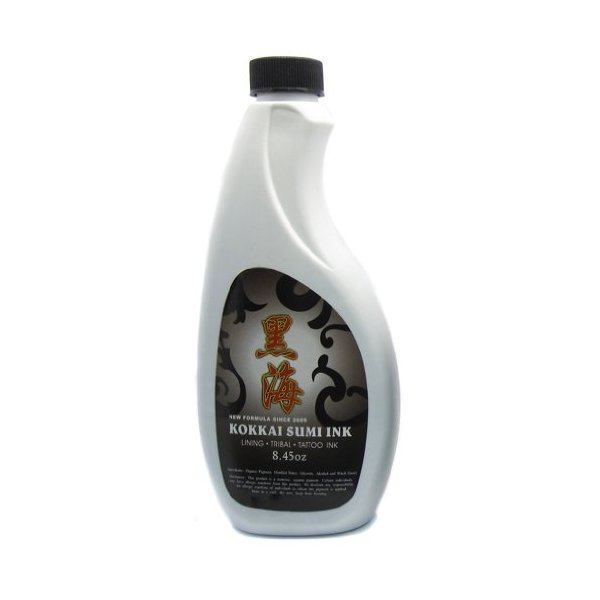 Kokkai Sumi Tattoo Black Lining Tribal Shading Ink 8.5-oz -Tattoo Supplies-