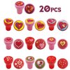 UMEELR Valentines Day Gifts Cards with Valentine Stampers Toy, 20 Pack Valentine's Greeting Cards for Kids, Valentine School Classroom Prize Party Favor Toys, Valentines Gift Exchange