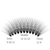 Individual Lashes Natural Lash Clusters 240pcs 9-14mm Mixed Pack /12 Roots/C Curl /0.07mm Thickness/Faux Mink Diy Lash Extensions (C Curl, 10D Cluster Lashes)