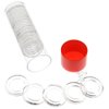 OnFireGuy Coin Capsule Storage Tube & 20 Air-Tite A19 Direct Fit Coin Holders for US Penny/Cent (Red Cap Lid)