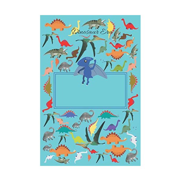 Dinosaur Era: Primary Story Journal/Dinosaur Lover Notebook/Story Notebook for Kids: lined notebook journal gift, 100 pages 6x9, mitte finish