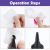400 Pieces Nail Art Polish Wipes Eyelash Glue Cleaner Glue Wiping Cloth Non-woven Fabric Wipes Removal Tool for Eyelash Extension Glue and Nail Polish Bottle
