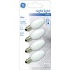 GE Incandescent Light Bulbs, C7 Night Light Bulbs, 4-Watts, 14-Lumens, White, Candelabra Base, 4-Pack, Light Bulbs for Plug-In Night Light