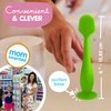 Bumco Diaper Cream Spatula - BPA-free Butt Paste Diaper Cream Applicator, Soft & Flexible Diaper Rash Cream Applicator, Butt Spatula Baby, Mom-Invented Diaper Bag Essentials (Green)