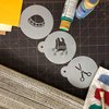 Designer Stencils C203 Three Upsherin Symbols Cookie Stencils, Beige/semi-transparent