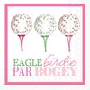 Ladies Golf Themed Party Napkins- 40 Count | 2 packs of 20CT Beverage Napkins | Eagle Birdie Par & Girly Golf Designs, 5" x 5"
