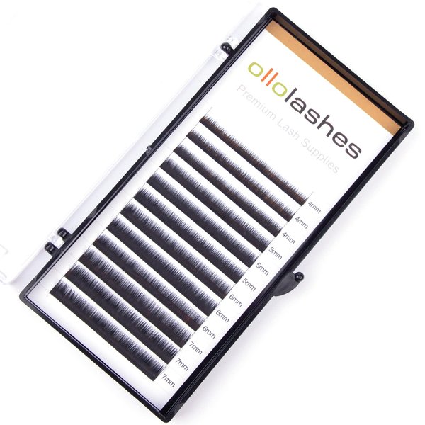 Bottom Lash Extension B Curl 0.05mm Mix4-7mm 4mm 5mm 6mm 7mm Black Color Bottom Lash Extensions (Mix4-7mm 0.05 B Curl)