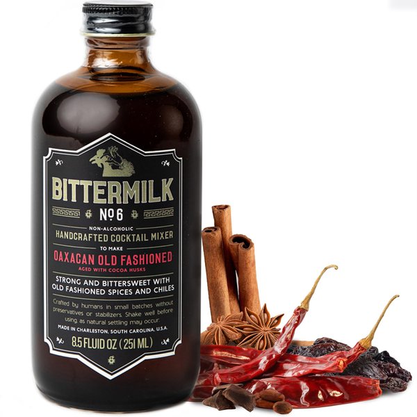 Bittermilk No.6 Oaxacan Old Fashioned Mix – Old Fashioned Syrup - All Natural Handcrafted Mixer - Makes 17 Drinks