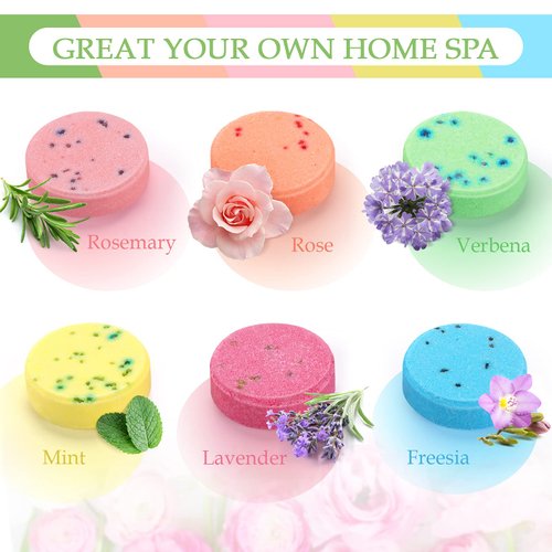 Shower Steamers Aromatherapy, 30PCS Natural Organic Shower Bombs with Essential Oils for Relaxing Home Spa, Birthday Christmas Gift Basket for Women