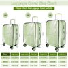 KSSZZCO 3 Pieces Thicken Clear Luggage Cover Protector, 20" 24" 28" PVC Luggage Covers for Suitcase Waterproof Dustproof Anti-scratch Travel Suitcase Covers Case for Wheeled Luggage