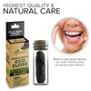 Biodegradable Mint Dental Tooth Lace Floss With Refillable & Reusable Glass Holder - 100% Organic Natural and Compostable Teeth Bamboo Charcoal Spool Waxed With Candelilla Wax & Eco-Friendly Packaging