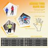 ihuan Winter Gloves for Women Men Cold Weather, Windproof Touch Screen Black Gloves, Thermal Gloves for Cycling Running Driving Gloves