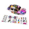 Custom Body Compatible for 1/10 1/8 Scale RC Car or Truck (Truck not Included) (Graffiti Pink Pig)