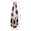 Beaupretty 24pcs Snap Hair Clips Leopard Animal Print No Slip Metal Geometric Snap Barrettes BB Hairpins Side Clip Hair Accessories for Women Girls Hair Styling
