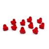30pcs Red Velvet Mini Hair Claw Clips Flower Heart Bow Hair Bangs Pin Small Hair Clips Clamps Non Slip Tiny Plastic Jaw Clips For Girls and Women