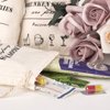 Whaline Pack of 20 Bachelorette Party Bags with Drawstring Cotton Recovery Kit Bags Muslin Tote Bag for Bridal Shower Wedding Gift Decoration Hen Night Parties (10 x 15 cm)