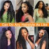 WPPIKK Wear and Go Glueless Wigs Human Hair Pre Plucked Pre Cut Deep Wave Lace Front Wigs Human Hair 4x4 Lace Closure Wigs Human Hair Wigs for Black Women Glueless (20 Inch)