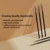 ShynyShy Nail Art Brushes, Liner Brush for Nails Brush Set, Nail Art Brush Set Nail Design Tools, Dotting Drawing Tool for Long Lines, Thin Details Acrylic Polish Gel 0.23/0.35/0.47/0.71/0.94inch
